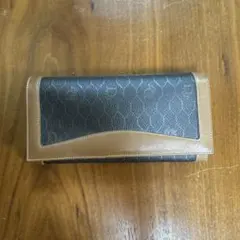 Christian Dior 二つ折り財布 黒/茶