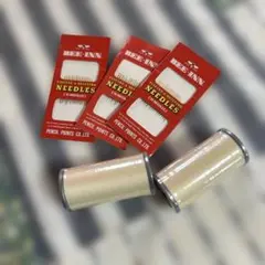 BEE-HNN ピース＆キルティング針 15本入り 3パック　糸