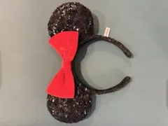 ミニーマウススパンコールカチューシャ