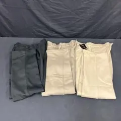 266-13 未使用 冬物パンツ 色違い3点 まとめて 裏起毛 Sサイズ