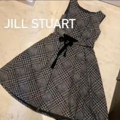 JILL STUART ブリジット千鳥フロッキープリントワンピース　ミニワンピのサムネイル