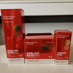 新品 VT アゼライン酸 3点セット トナーパッド クレンジングオイル セラム