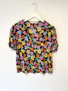 フラワープリントブラウス　　ZARA