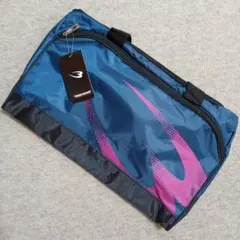 BODYMAKER　スポーツジムユースバッグ ネイビー✕ピンク　大きめ