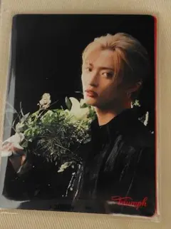 新品未使用　白黒色花束IMP. 佐藤新 Triumph トレカ 2枚組　非売品