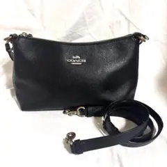 COACH コーチ 2way ハンドバッグ ショルダーバッグ レザー 黒