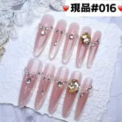 016現品推しネイルチップ付け爪量産型姫ギャルクロムハーツチークy2k痛ネイル