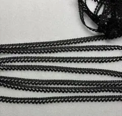 黒いレースリボン 【計り売り対応しています】