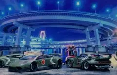 1/64ジオラマ撮影用　(深夜)レインボーブリッジver2＆路面シートのサムネイル