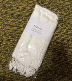 Pashmina カシミヤ100% ストール ホワイトアイボリーのサムネイル