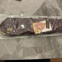 新品りらっくま茶房 ネクタイ ブラウン イエロー　ツートン ドット ロゴ　2本