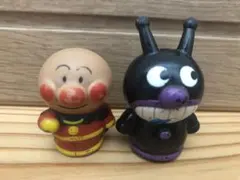 数十年前のレトロ品⭐︎アンパンマン バイキンマン フィギュア　指人形セット