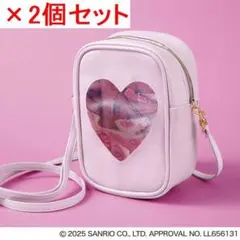 2個セット★マイメロディ＆クロミ【ハート窓が可愛い ポーチポシェット】