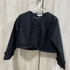 3can4on フリル付きジャケット 110 黒