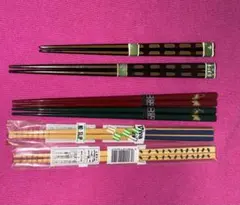 天然木　お箸 6膳セット 若狭塗 CHIKI CHIC