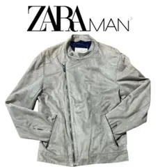 りあ様専用ZARA MAN フェイクスエード シングルライダース
