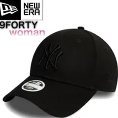 ニューエラ キャップ 帽子 9FORTY WOMEN ヤンキース オールブラック