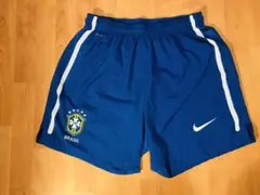 NIKE ブラジル代表 サッカーショーツ M ブルー DRI-FIT