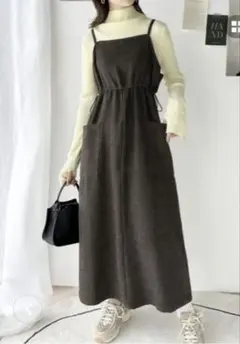 最終価格！クラシカルエルフ❤︎一枚でこなれ感のあるスタイルヘリンボーンキャミワンピ