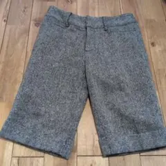 グレー ツイード ショートパンツ