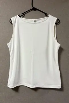 ユニクロ クレーブジャージーボートネックT ノースリーブ