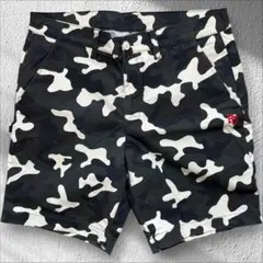 現行モデル パーリーゲイツ ハーフパンツ 総柄 迷彩 カモフラ XL〜XXL