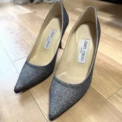 JIMMY CHOOジミーチュウ グリッター ハイヒール　パンプス 34