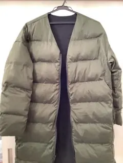 オリーブグリーン ロングダウンジャケット