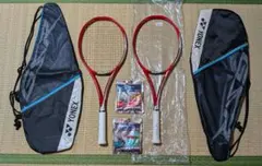 YONEX GSR9 軟式テニスラケット 2本セット ガット2張りオマケ付き