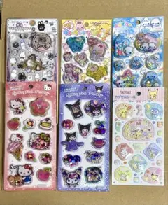 プチドロップ スパンコール カプセルシール 平成キャラクター サンリオ 他