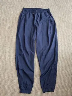 【希少】90s-00s NIKE ナイロンパンツ 紺 L 刺繍ロゴ テック系