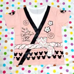 未使用品130サイズ☆夜光る2WAY祭り着風デザインTシャツ♡ミニーマウス女の子のサムネイル