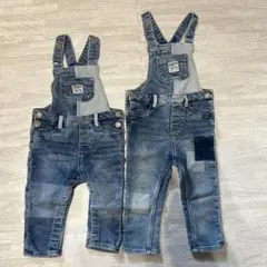 【おそろいセット】デニム オーバーオール キッズ・ベビー用