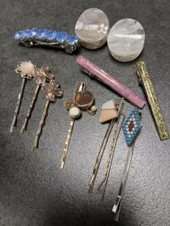 ヘアピン　まとめ売り　花　フラワーモチーフ