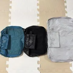 無印良品　ポリエステルたためる仕分けケース　Sサイズ2個 & Mサイズ1個