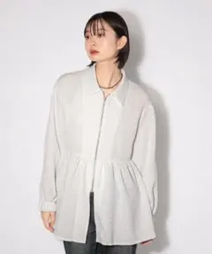 新品タグ付き PAGEBOY ページボーイ シアージャガードペプラムブルゾンのサムネイル