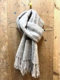 ベビーアルパカ ストール マフラー L.GY メンズ/レディース ペルー製