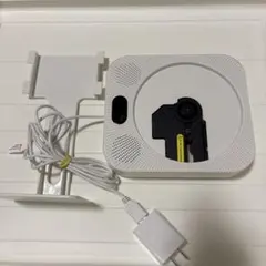 ポータブルCDプレーヤー インテリア型 白 CDプレイヤー ラジオ おしゃれ ポータブルCDプレーヤー インテリア型 白 CDプレイヤー ラジオ