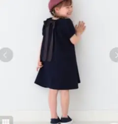 B:MING by BEAMS ブラック 半袖ワンピース　120