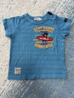 DOUBLE.B ブルー Tシャツ 80