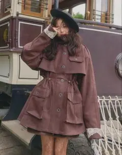 【Andequal】アンドコールdrawstring trench jacket