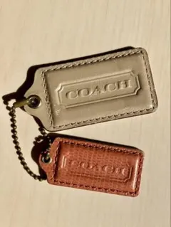 COACH コーチ レザー キーホルダー チャーム 2個セット　バッグチャーム