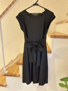 Green Label Relaxing ブラックワンピース 40 フォーマル