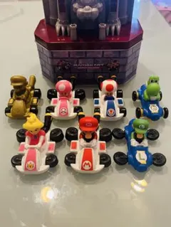 マリオカート ミニカー 7種 クッパ城型缶
