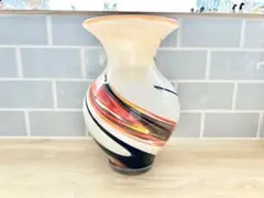 レトロ 花瓶 ガラス マーブル marble ヴィンテージ Art Vase