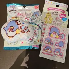 산리오 ダイソー クッションチャーム シール タキシードサム