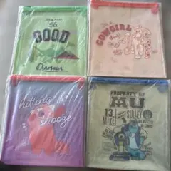 ピクサー　一番くじ　ポーチ　4点セット