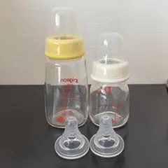 Pigeon 哺乳瓶 50ml 120ml ガラス製 スリムタイプ用乳首LL