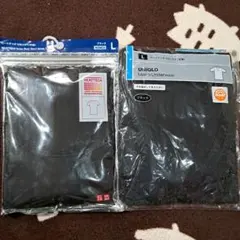 HEATTECH ブラック 半袖Tシャツ Lサイズ　2枚セット