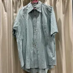 REGAL FRIEND 半袖シャツ L 水色ストライプのサムネイル